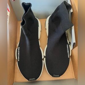 Balenciaga Black and White Women Sneakers